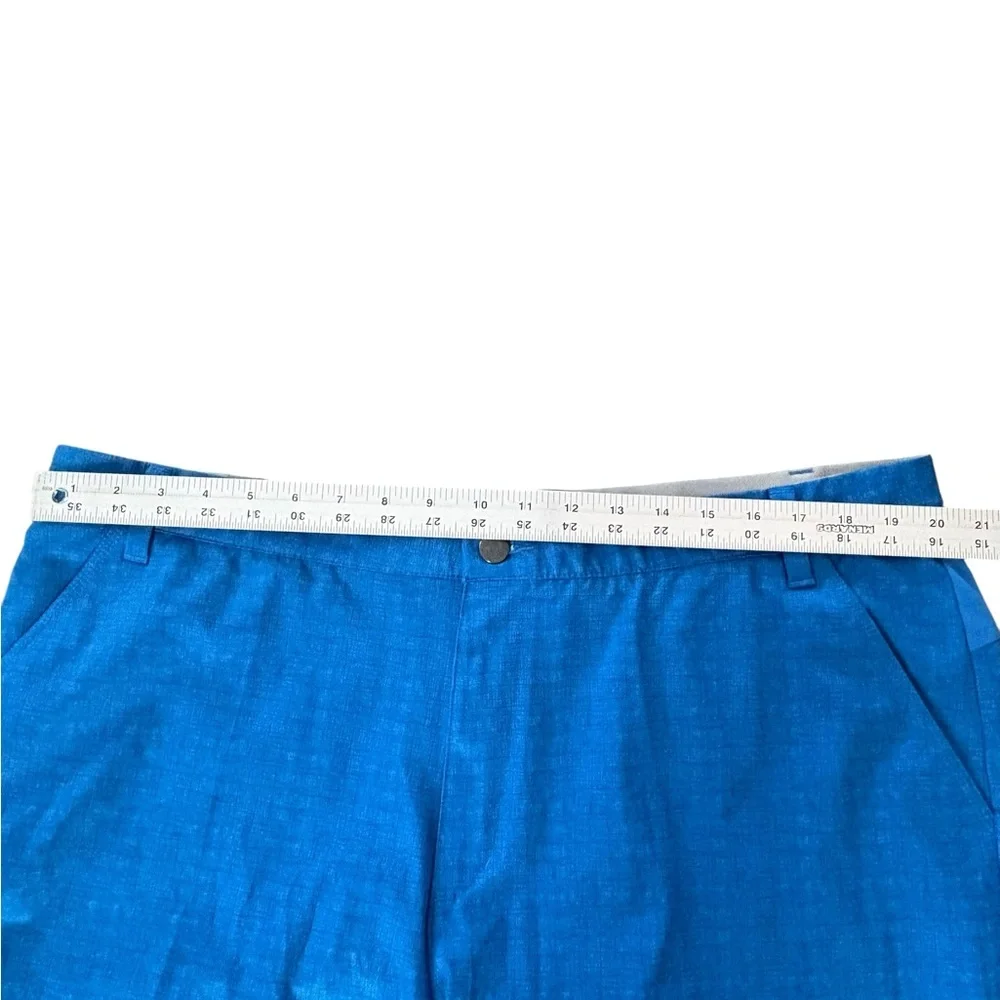 Adidas Men's Bright Blue Flat-Front Golf Shorts 40